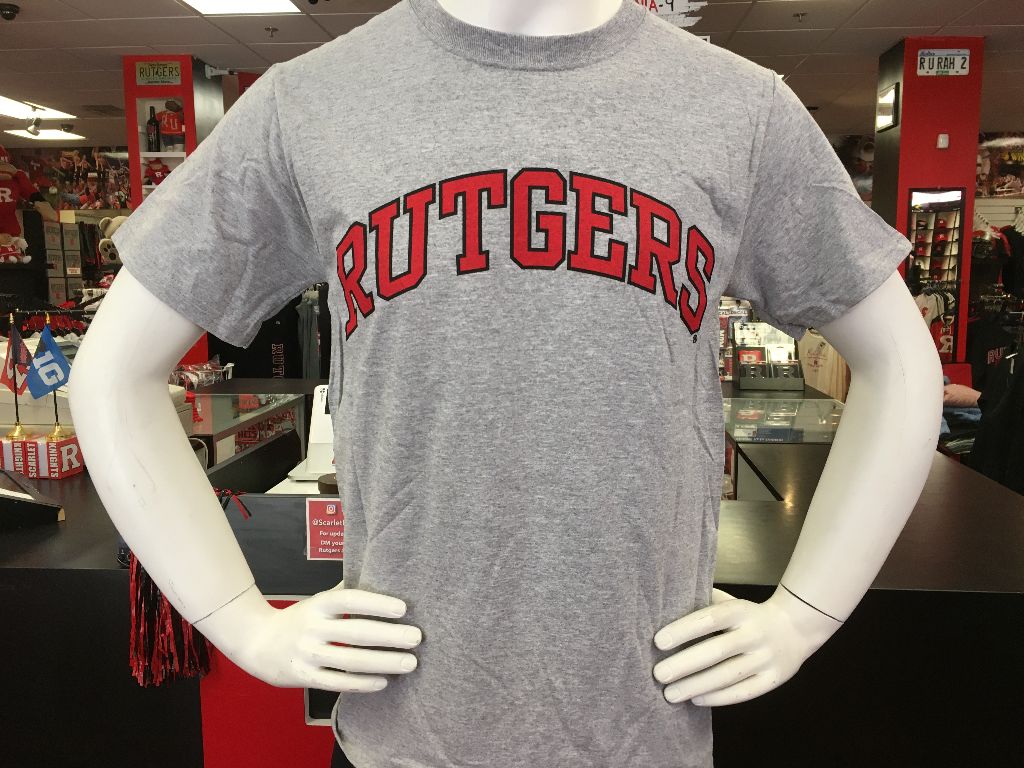 Rutgers Classic T in Grey - Scarlet Fever Rutgers Gear