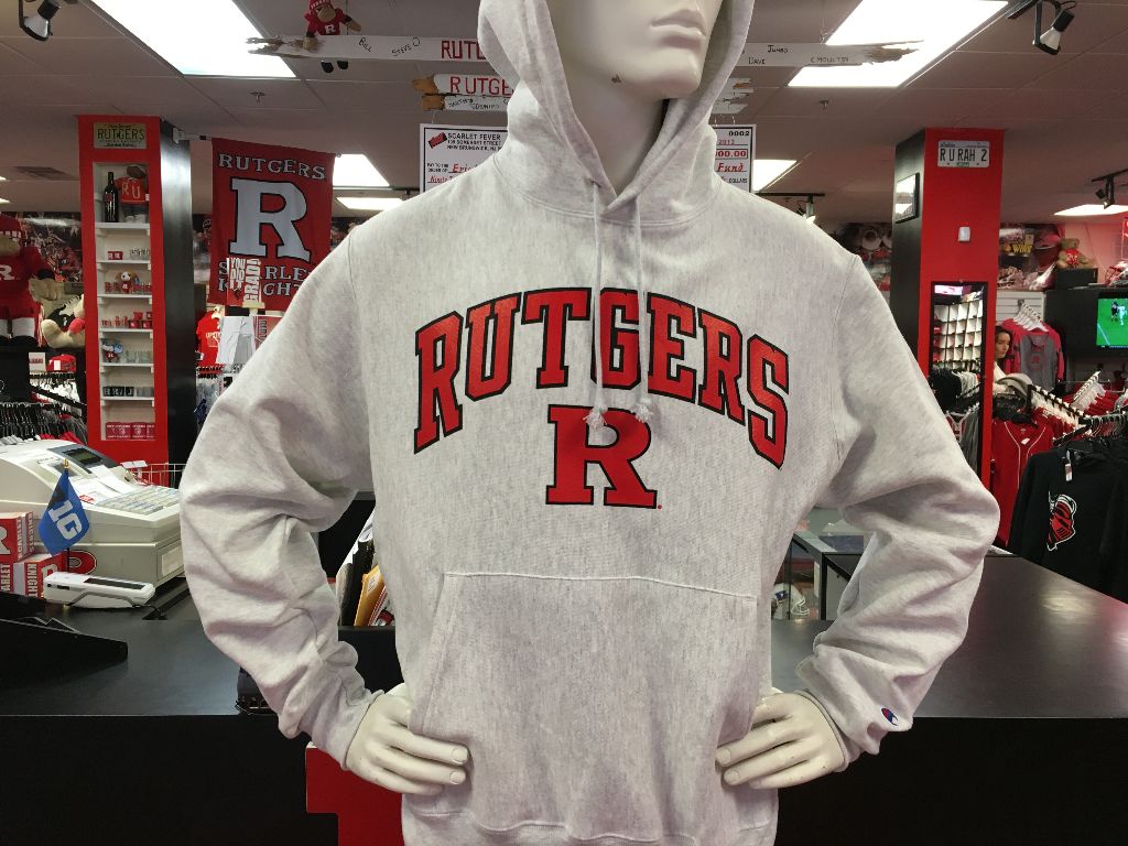 Reverse Weave Hood - Fever Rutgers