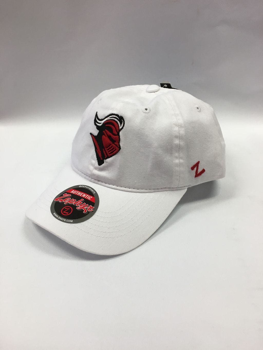 Rutgers Zephyr Knight Head Hat White 