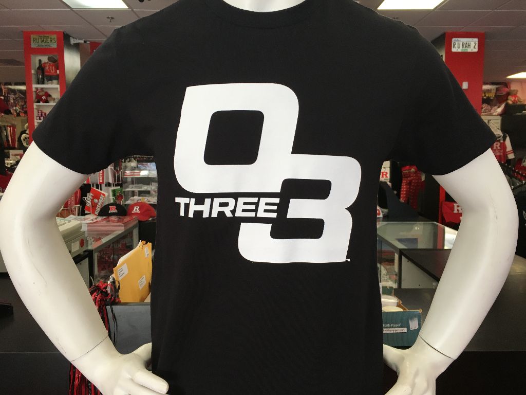 O3 t-shirt Short Sleeve Black - Scarlet 