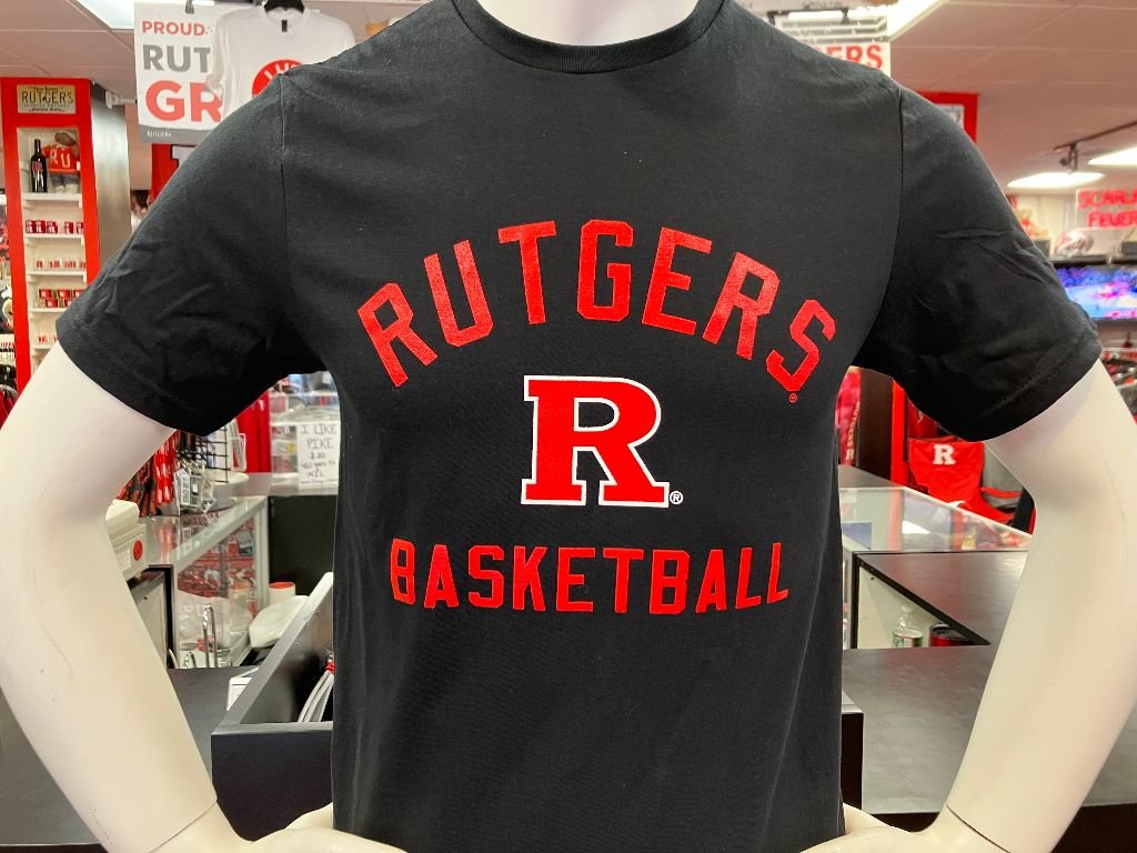 Rutgers Sports T Black Basketball - Scarlet Fever Rutgers Gear