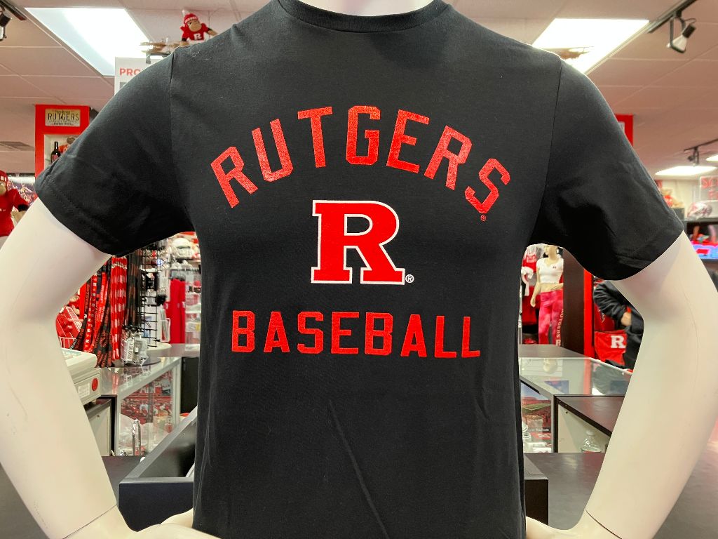 Rutgers Sports T Black Baseball - Scarlet Fever Rutgers Gear