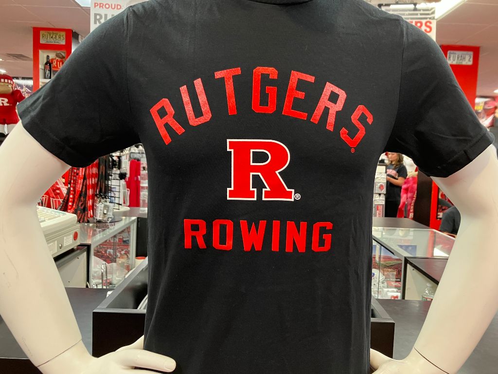 Rutgers Sports T Black Rowing - Scarlet Fever Rutgers Gear