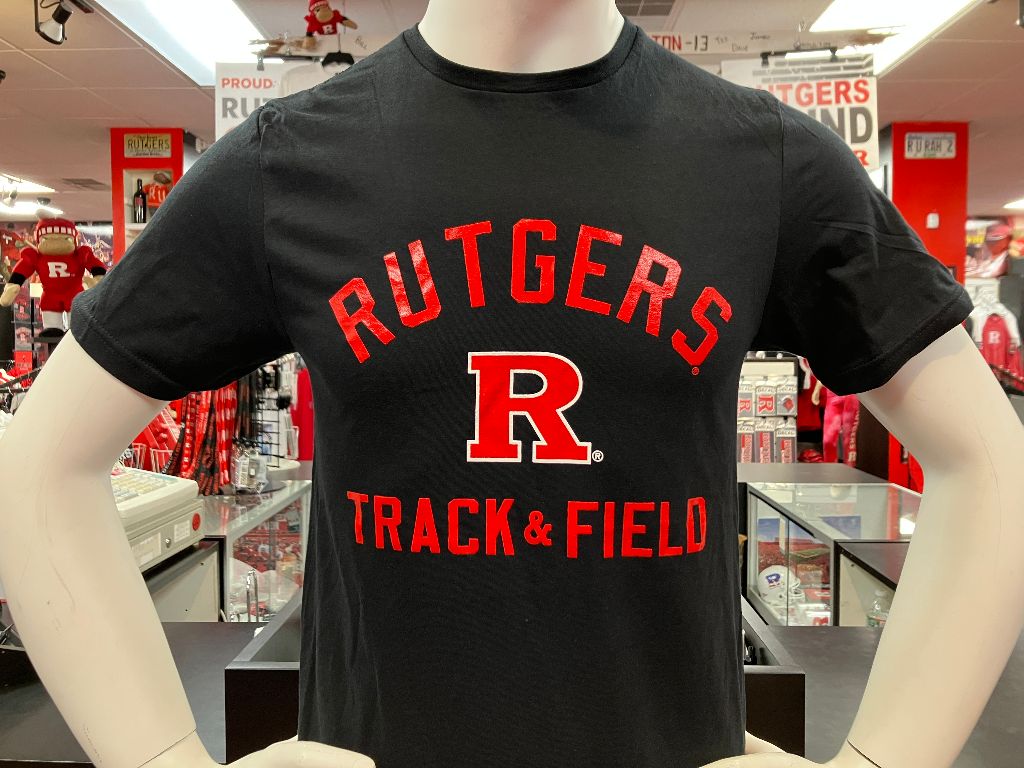 Rutgers Sports T Black Track and Field - Scarlet Fever Rutgers Gear