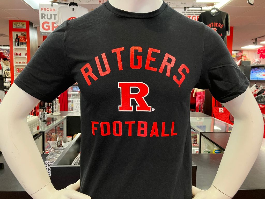 Rutgers Sports T Black Football - Scarlet Fever Rutgers Gear